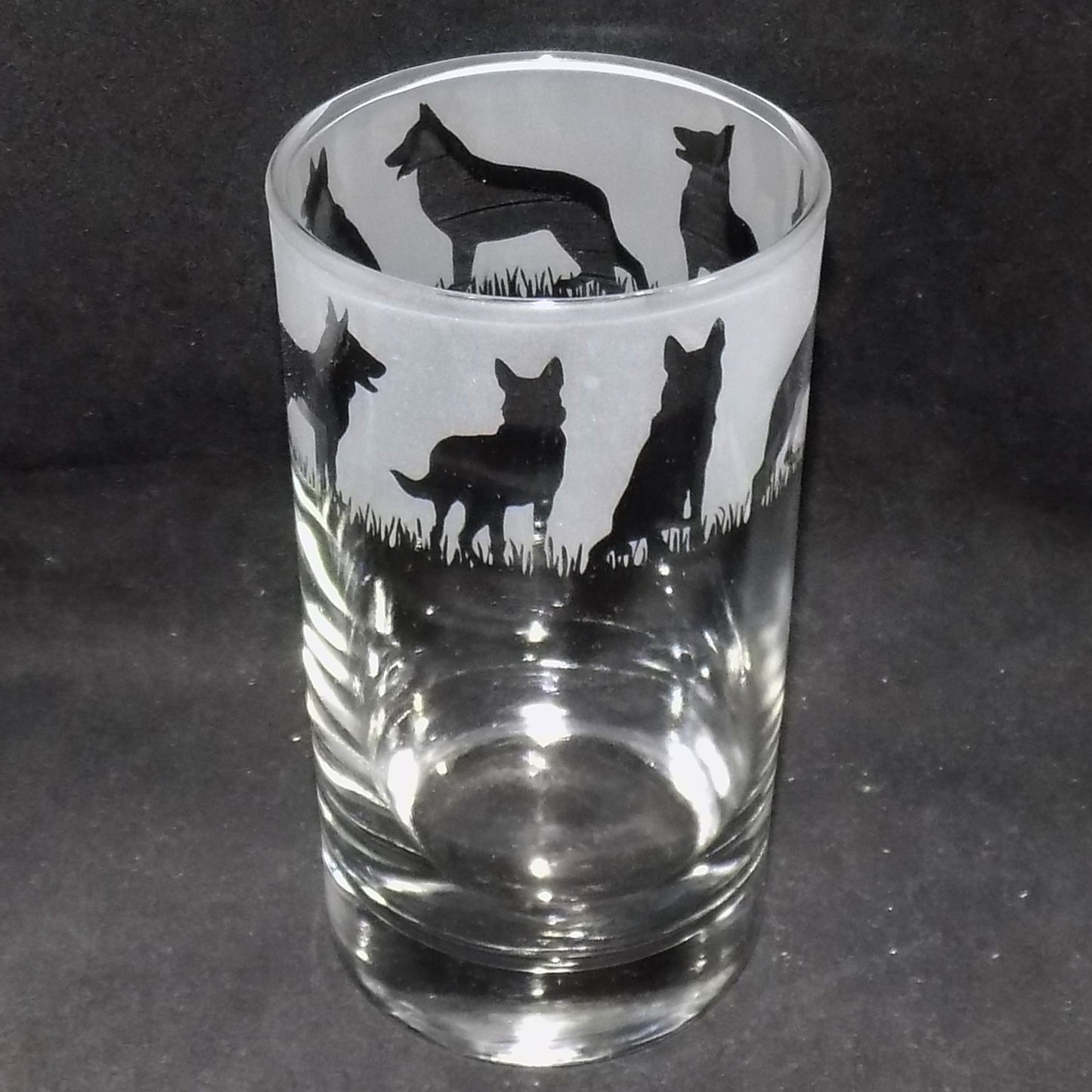 German Shepherd Tall Glass