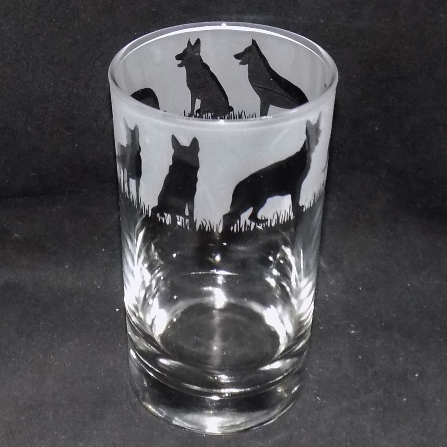 German Shepherd Tall Glass