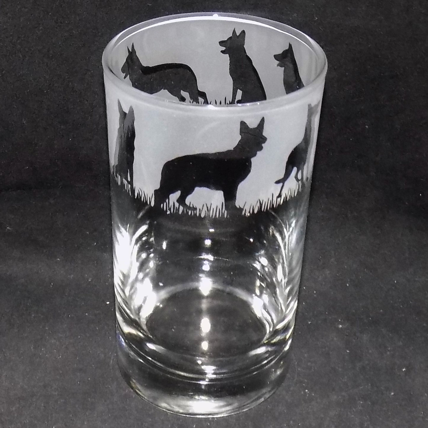 German Shepherd Tall Glass