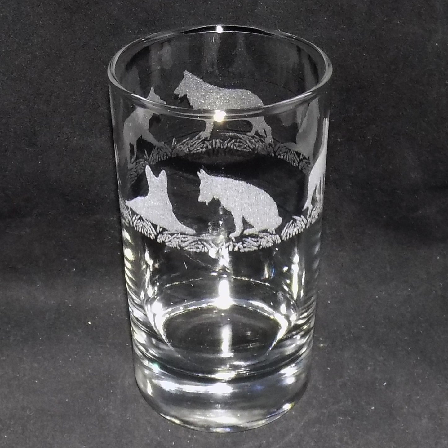 German Shepherd Tall Glass