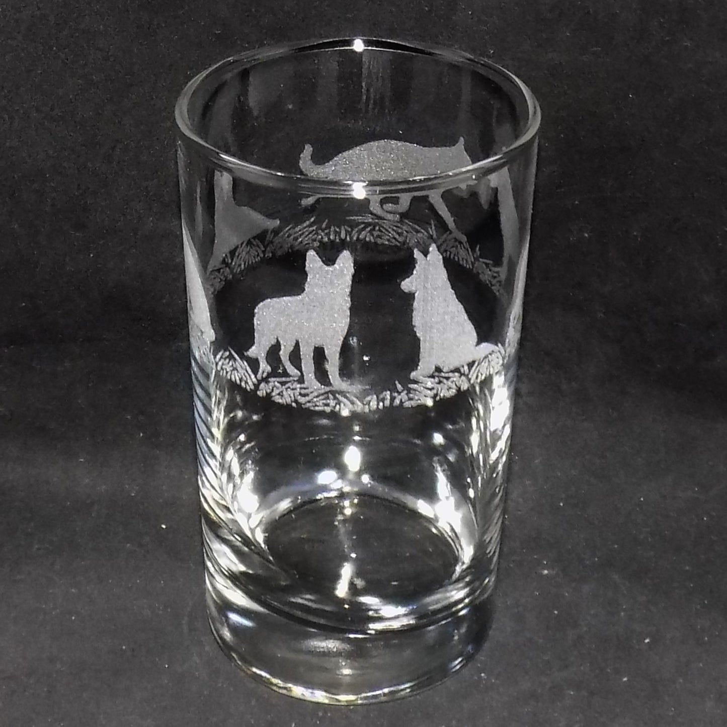 German Shepherd Tall Glass