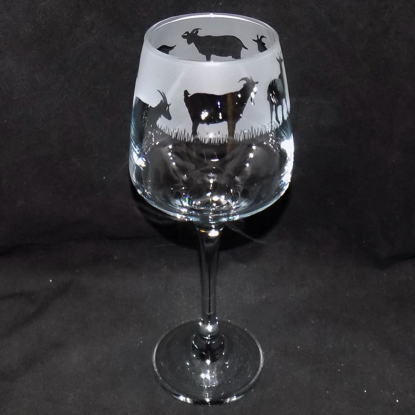 Goat Stemmed Wine Glass