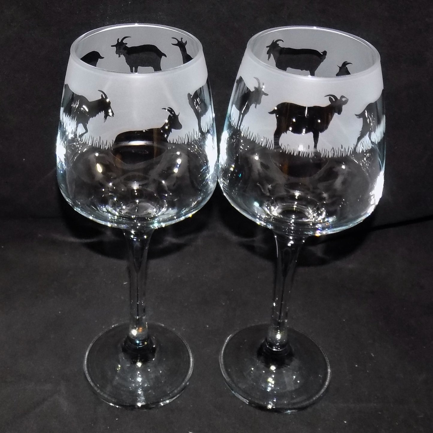 Goat Stemmed Wine Glass