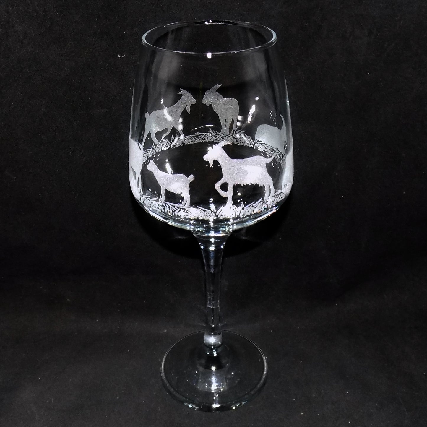 Goat Stemmed Wine Glass