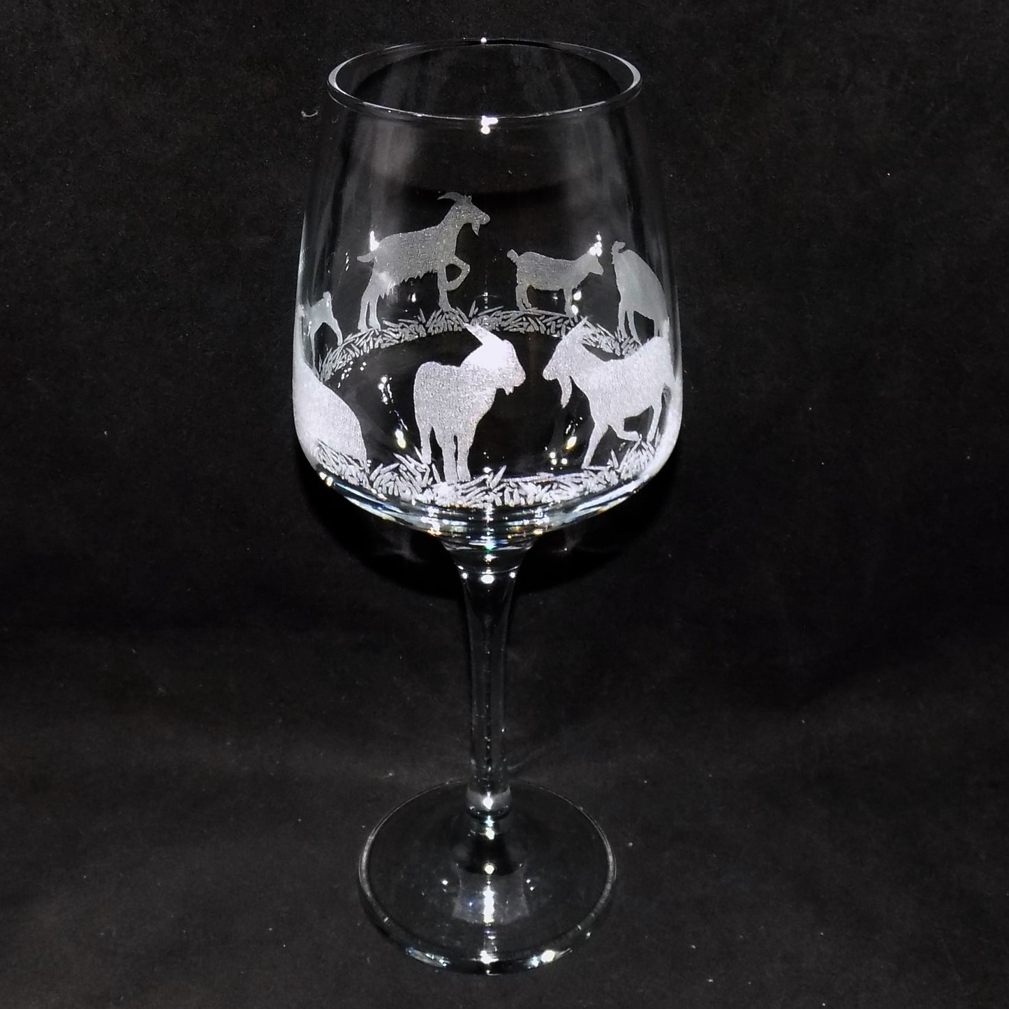 Goat Stemmed Wine Glass