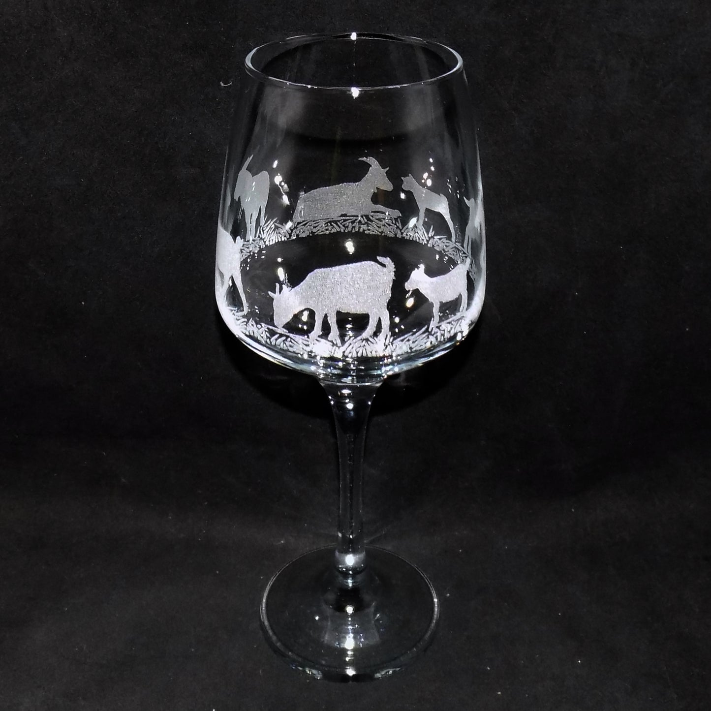Goat Stemmed Wine Glass