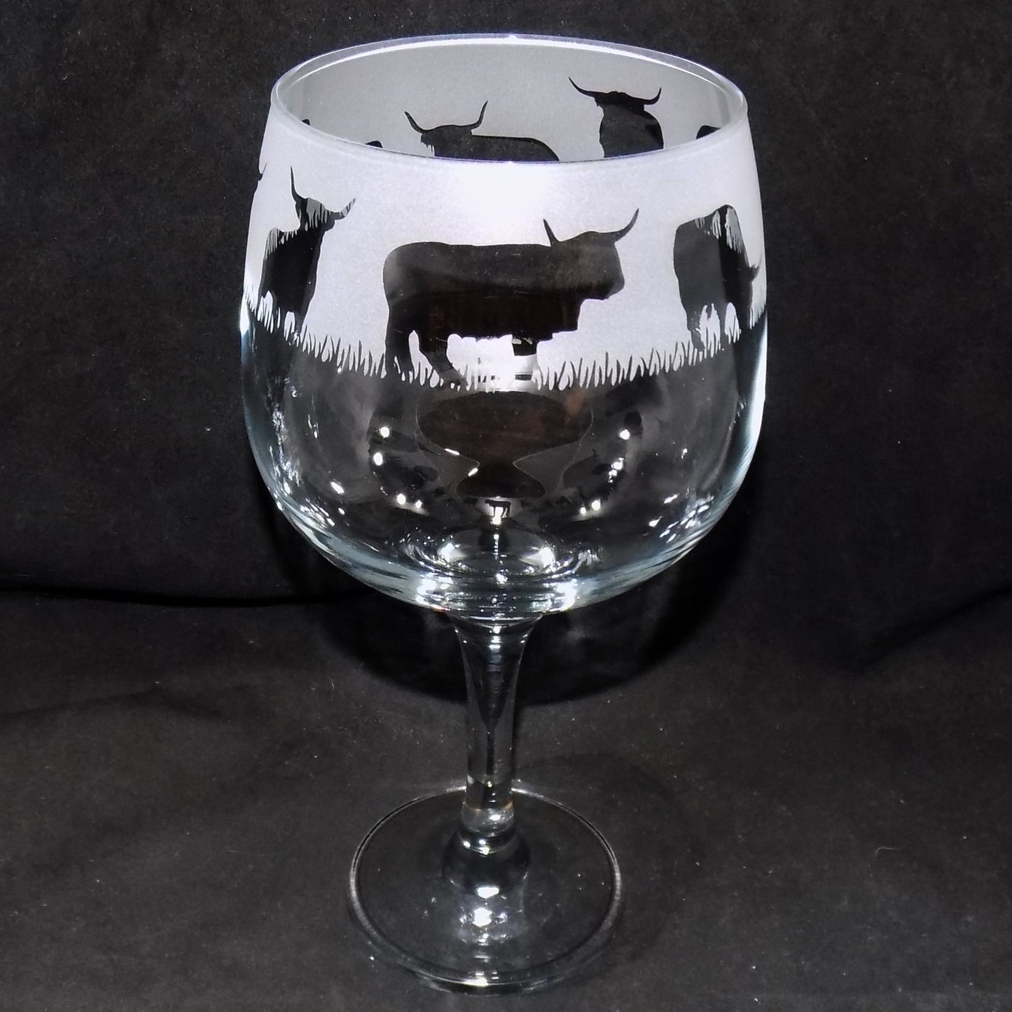 Highland Cow Gin Glass