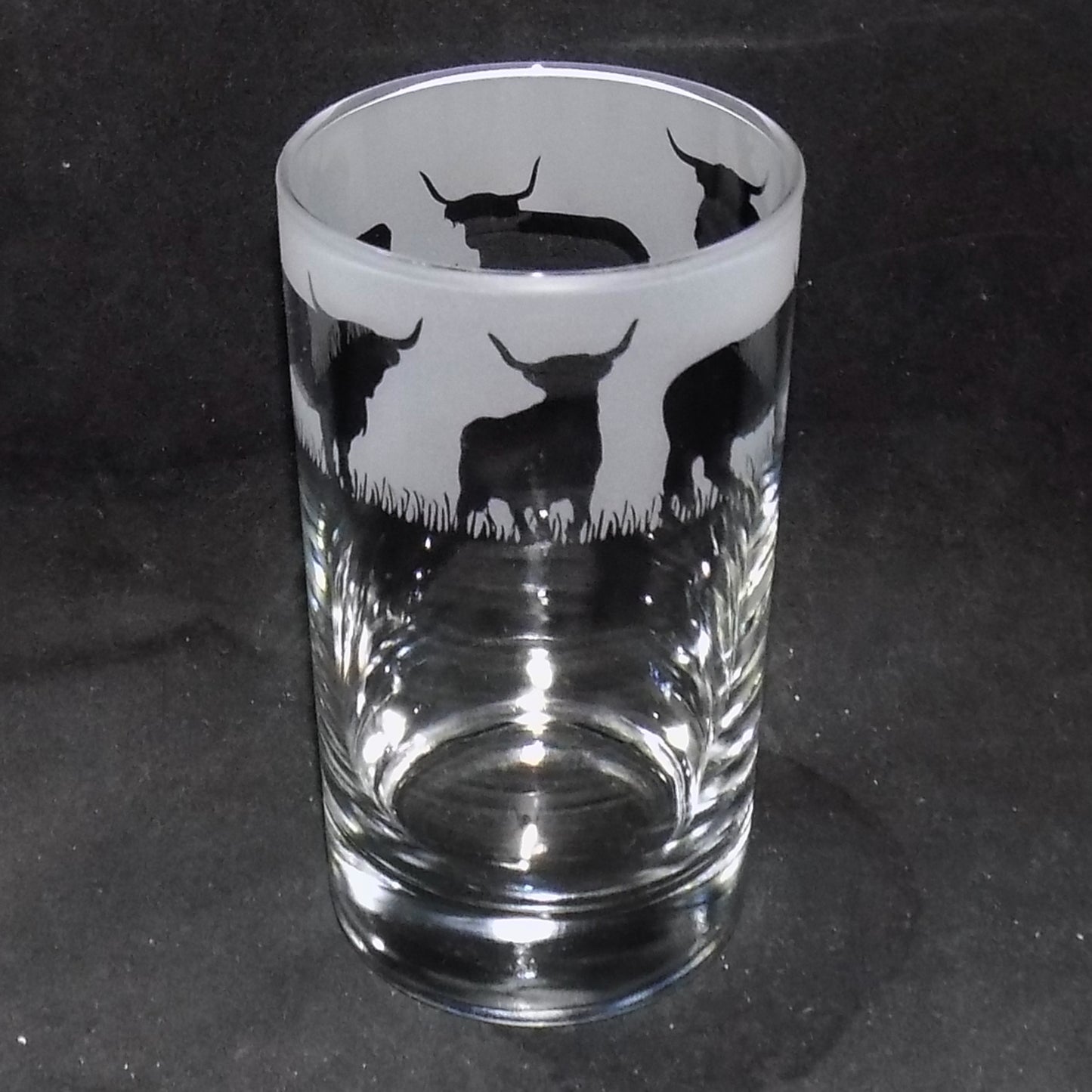 Highland Cow Tall Glass