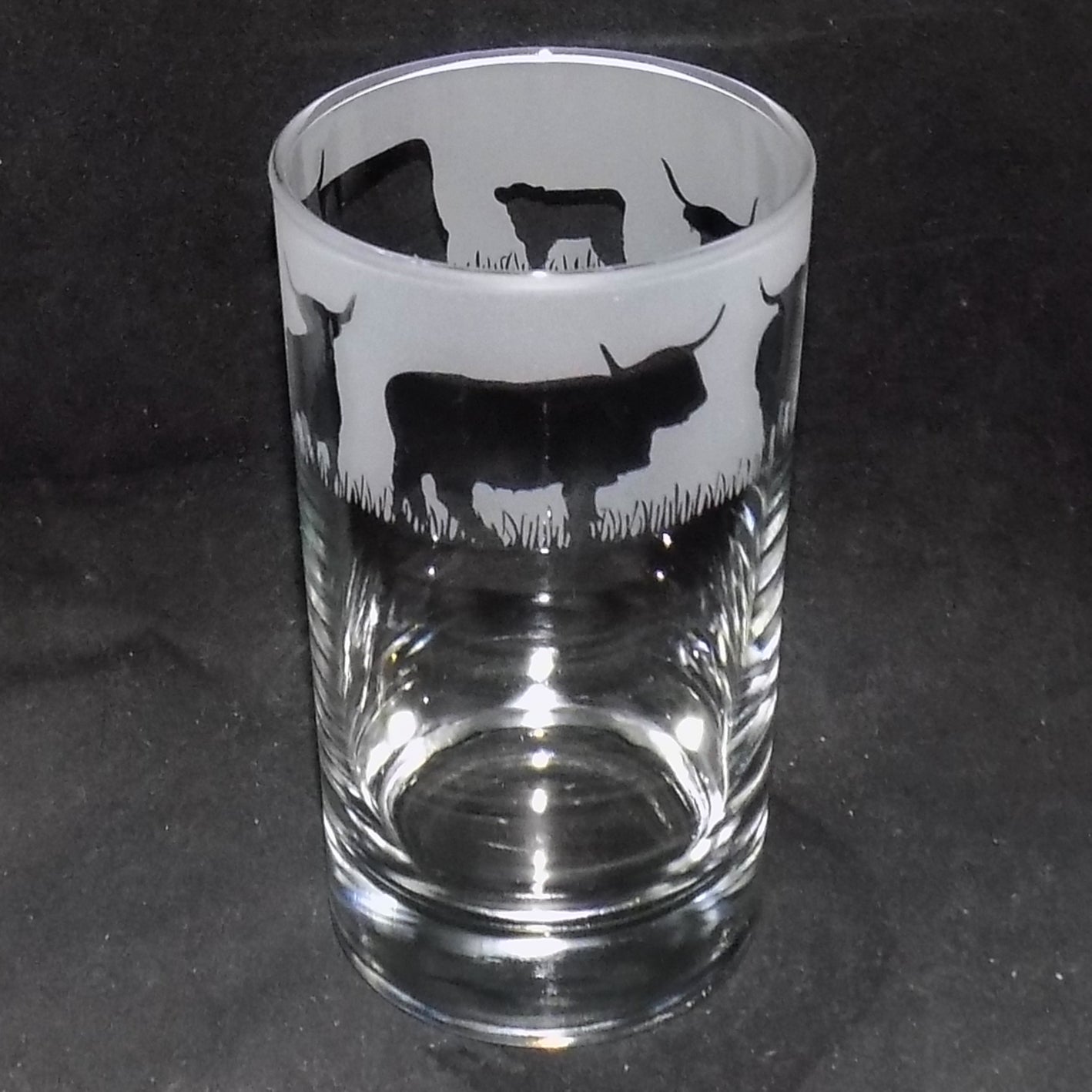 Highland Cow Tall Glass