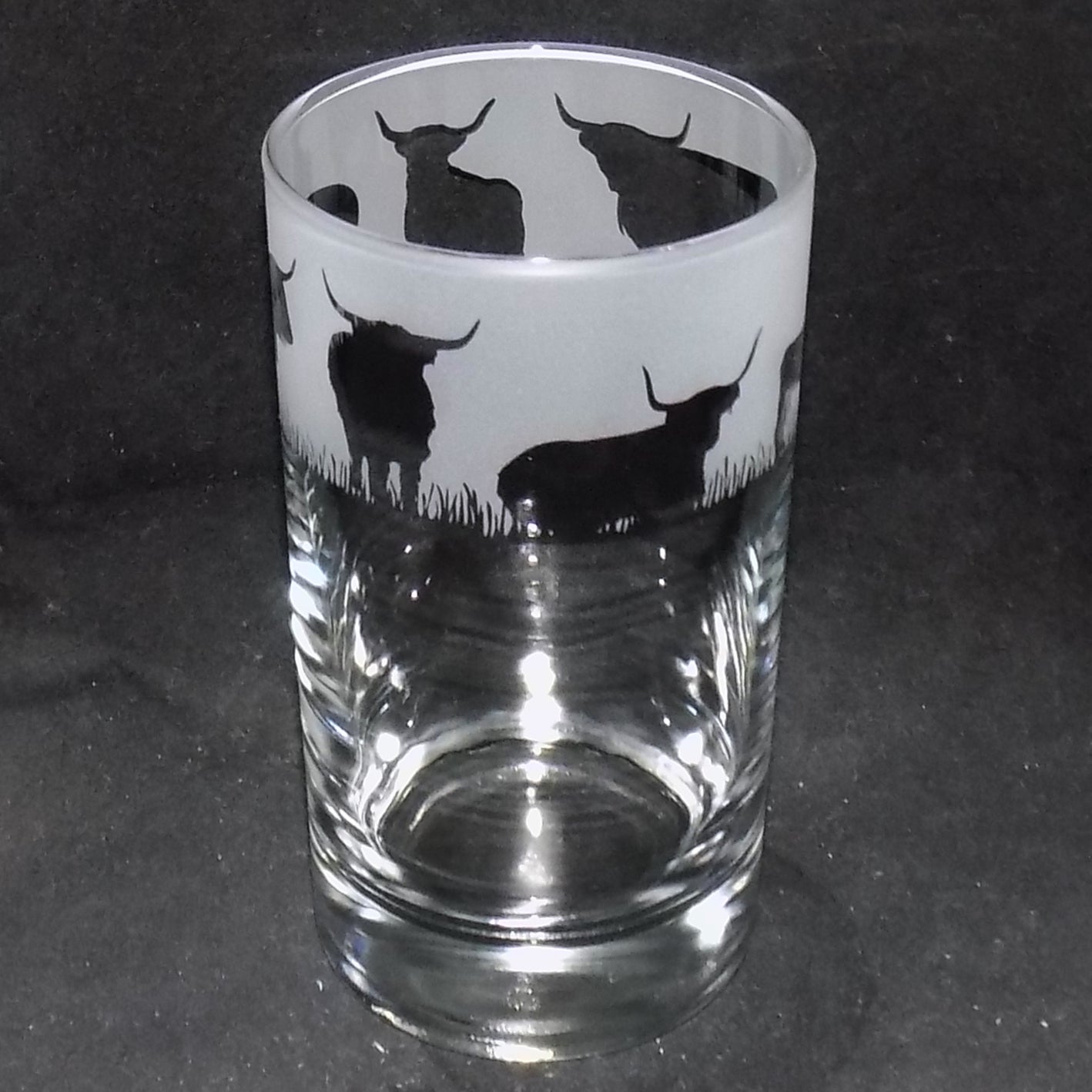Highland Cow Tall Glass