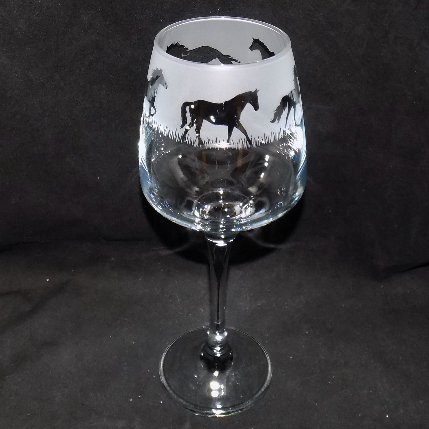 Horse Stemmed Wine Glass