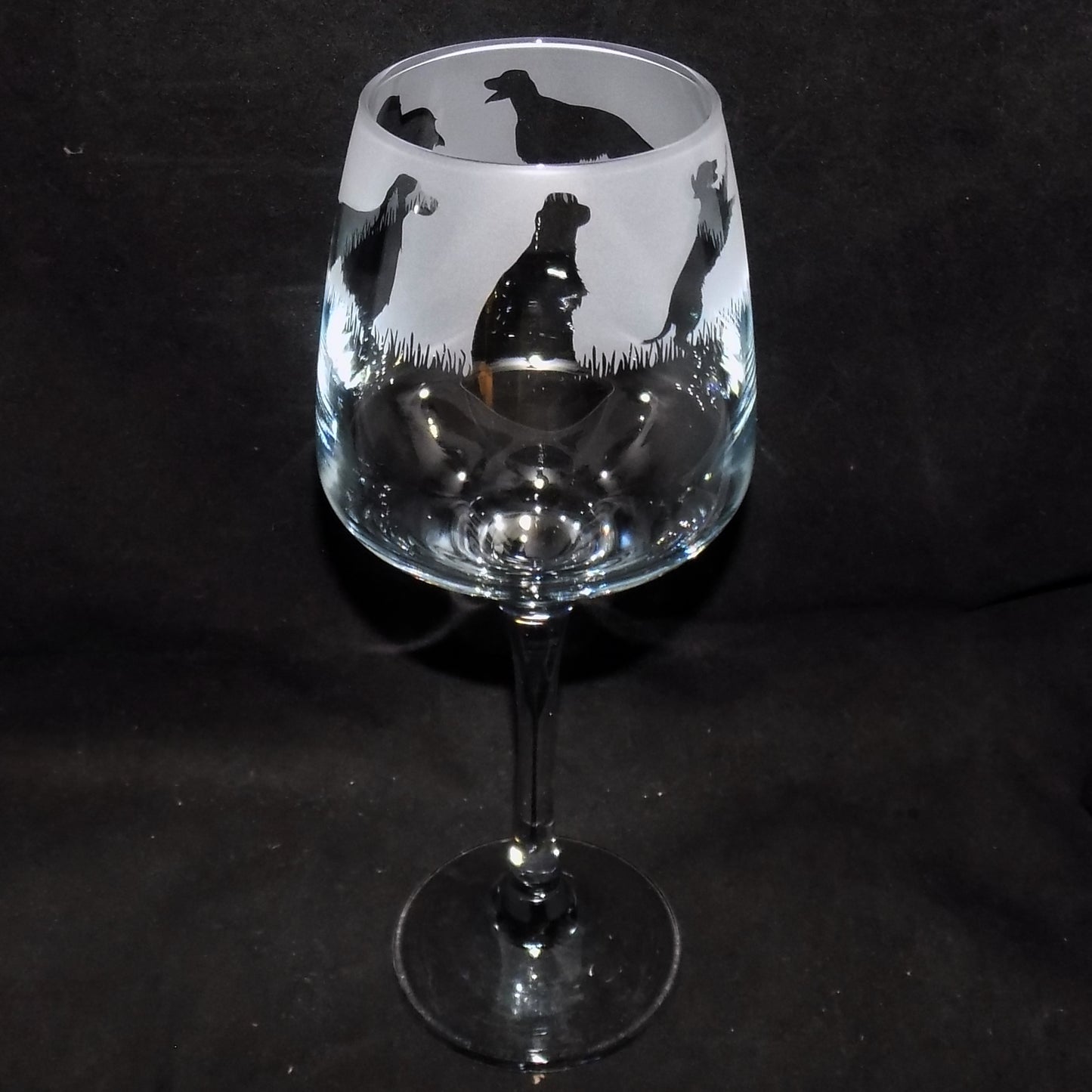 Irish Setter Stemmed Wine Glass