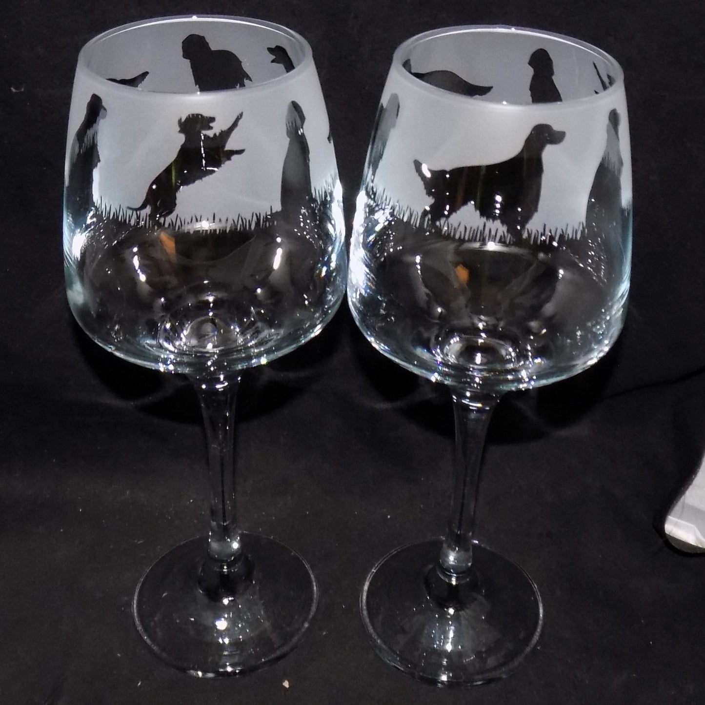 Irish Setter Stemmed Wine Glass