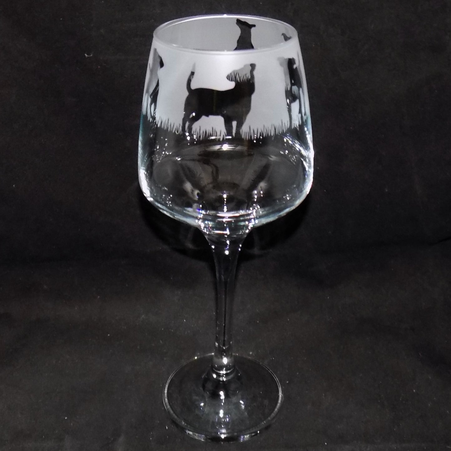 Jack Russell Stemmed Wine Glass