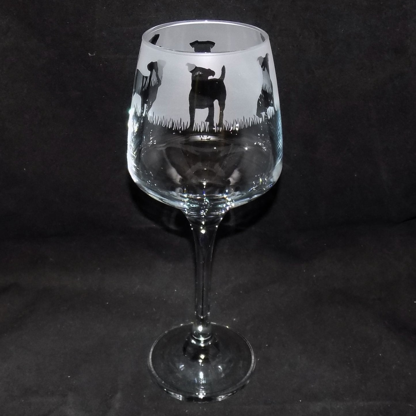 Jack Russell Stemmed Wine Glass