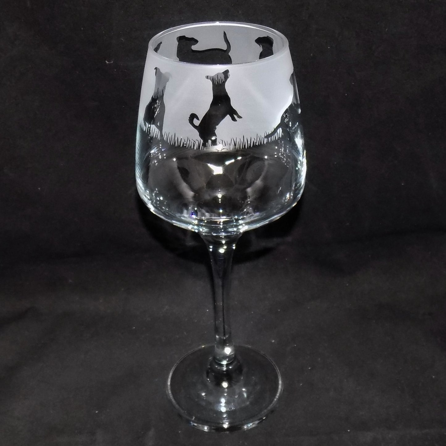 Jack Russell Stemmed Wine Glass