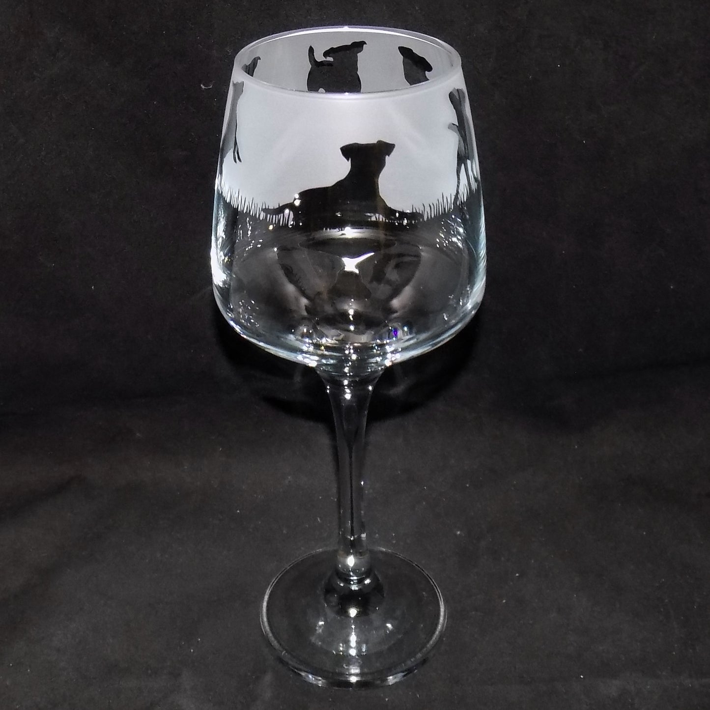Jack Russell Stemmed Wine Glass