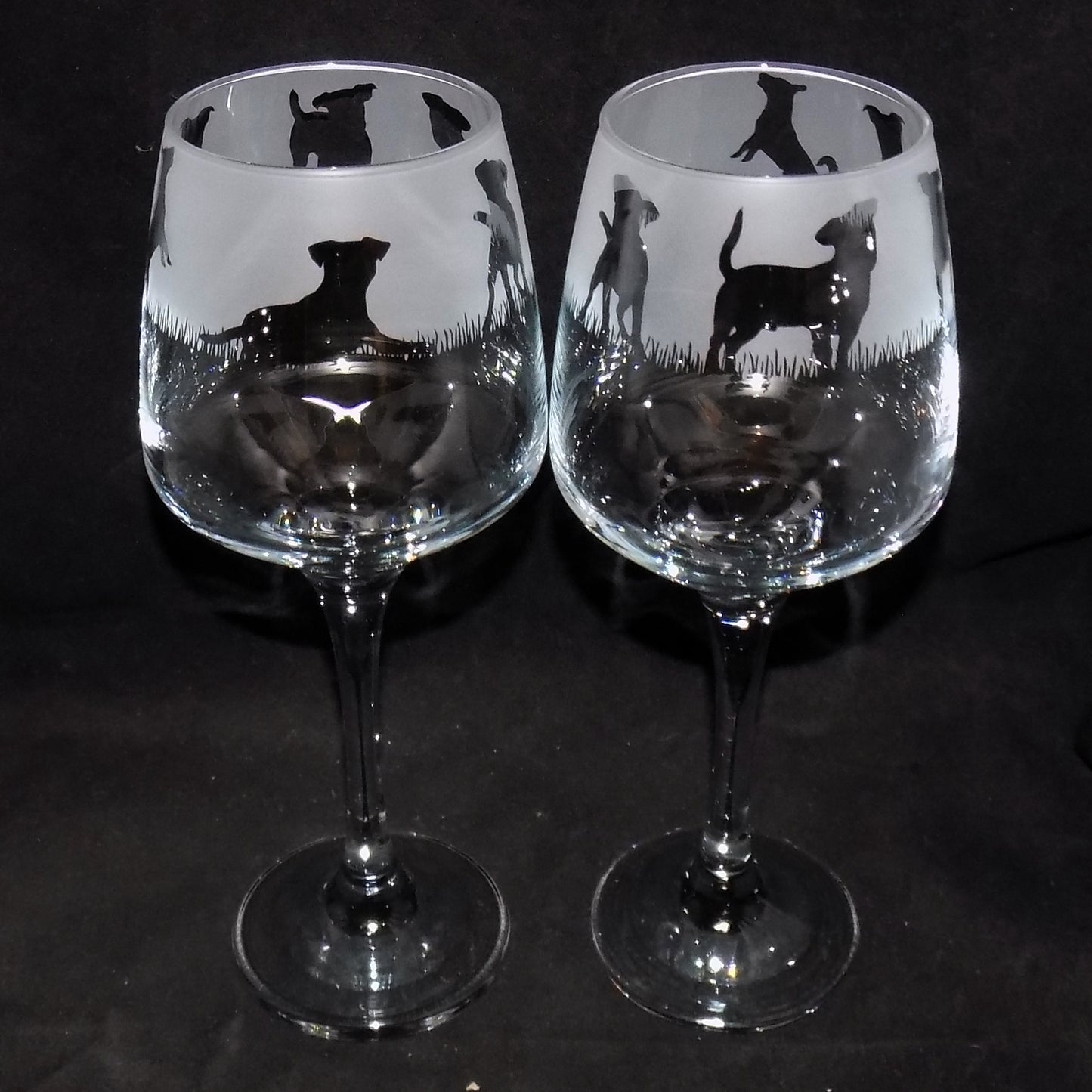 Jack Russell Stemmed Wine Glass