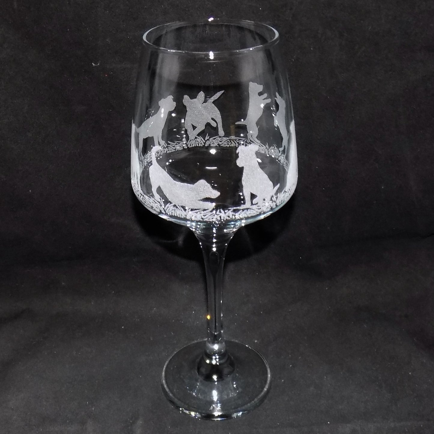 Jack Russel Stemmed Wine Glass