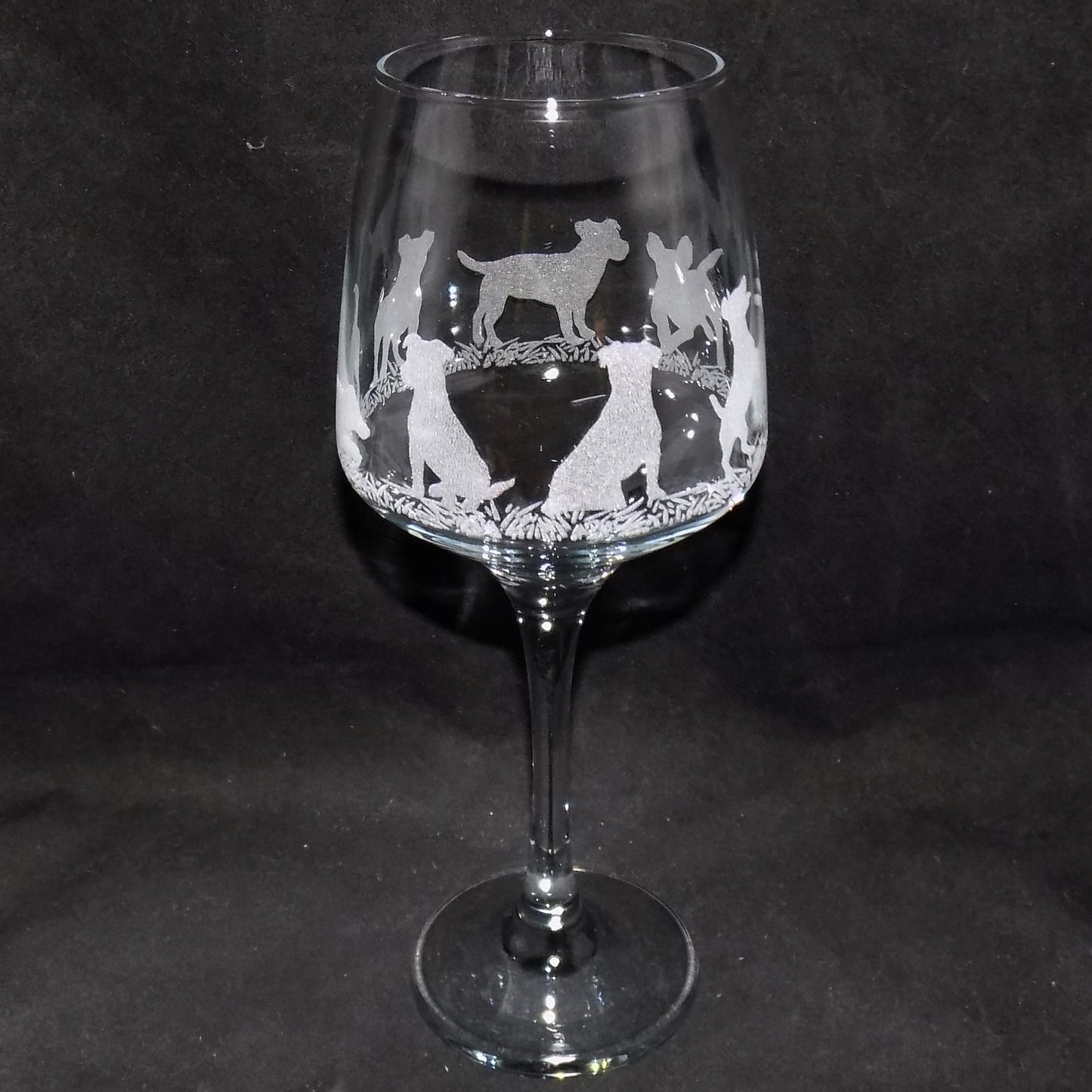 Jack Russel Stemmed Wine Glass
