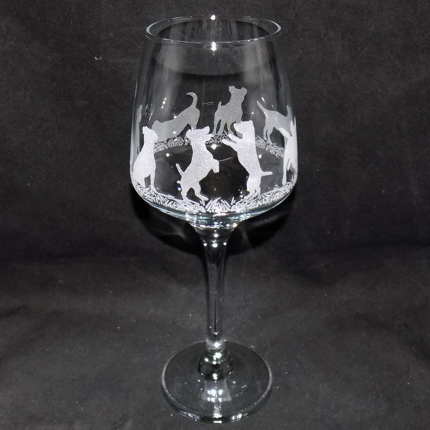 Jack Russel Stemmed Wine Glass