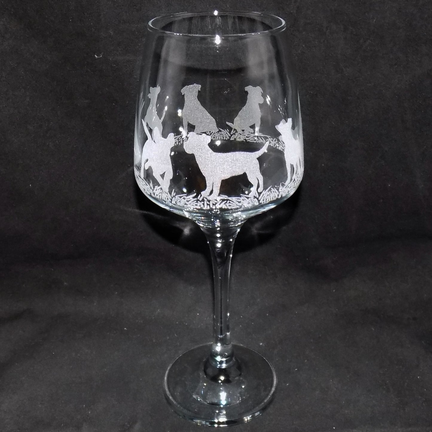 Jack Russel Stemmed Wine Glass