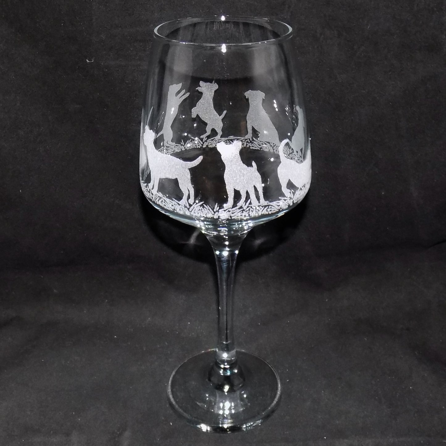 Jack Russel Stemmed Wine Glass