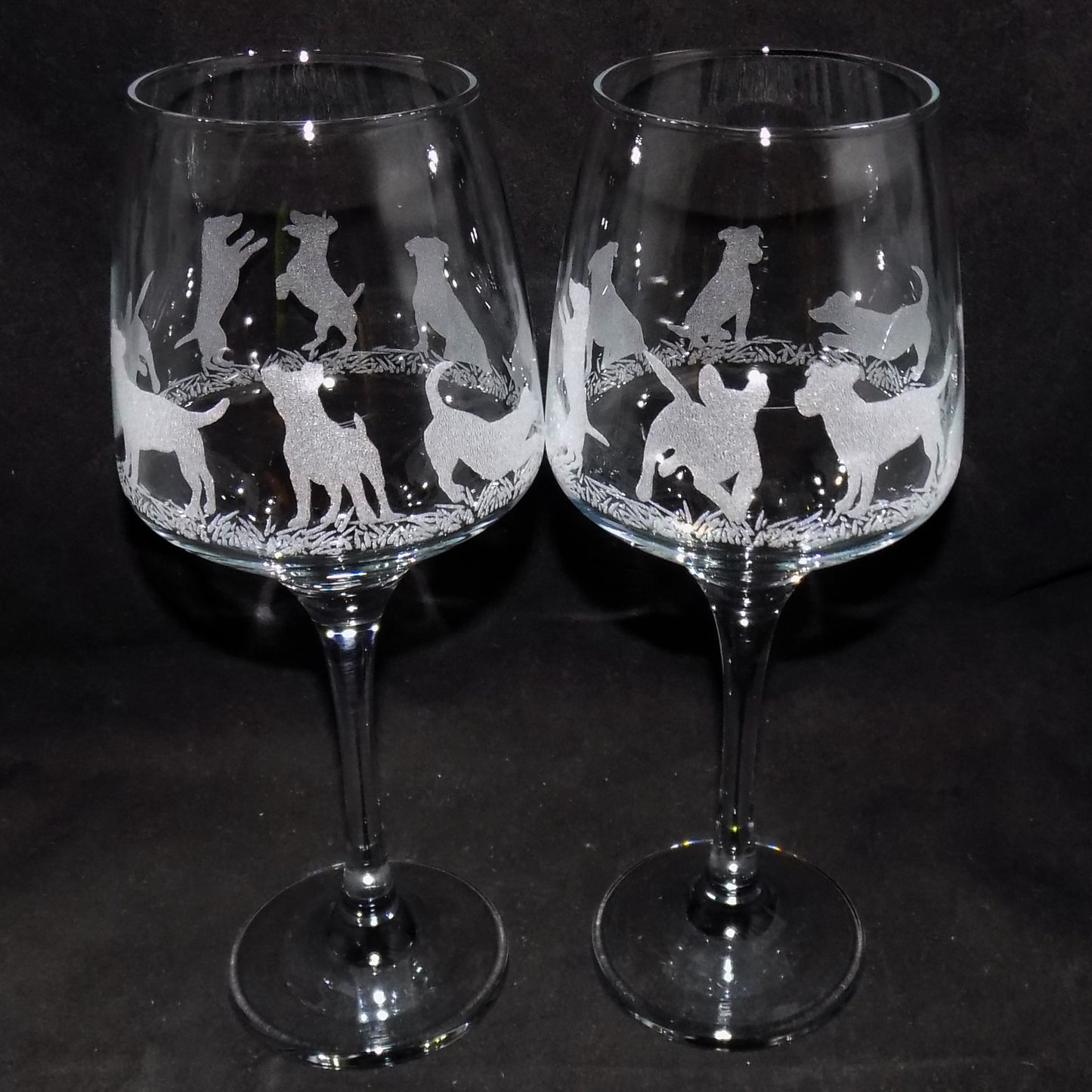 Jack Russel Stemmed Wine Glass