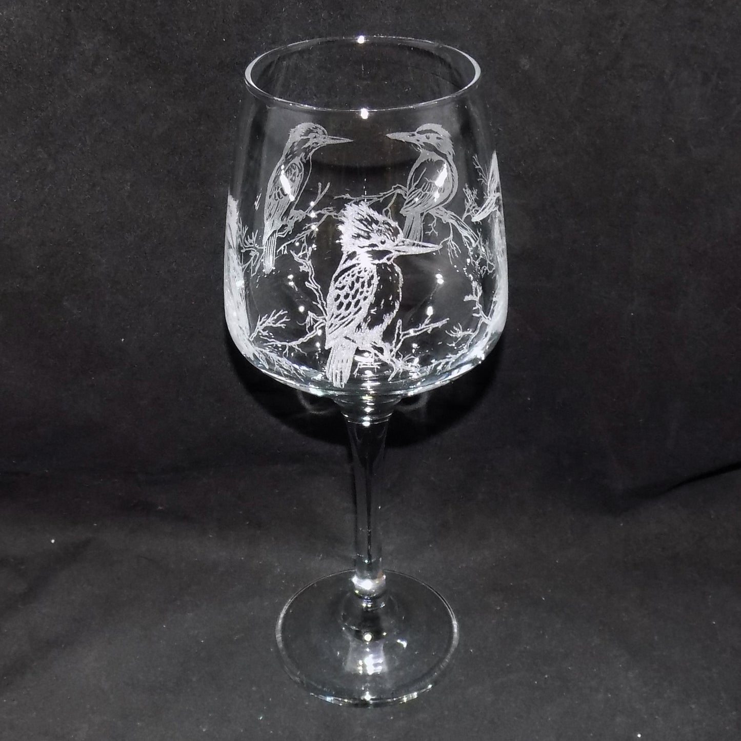 Kingfisher Stemmed Wine Glass