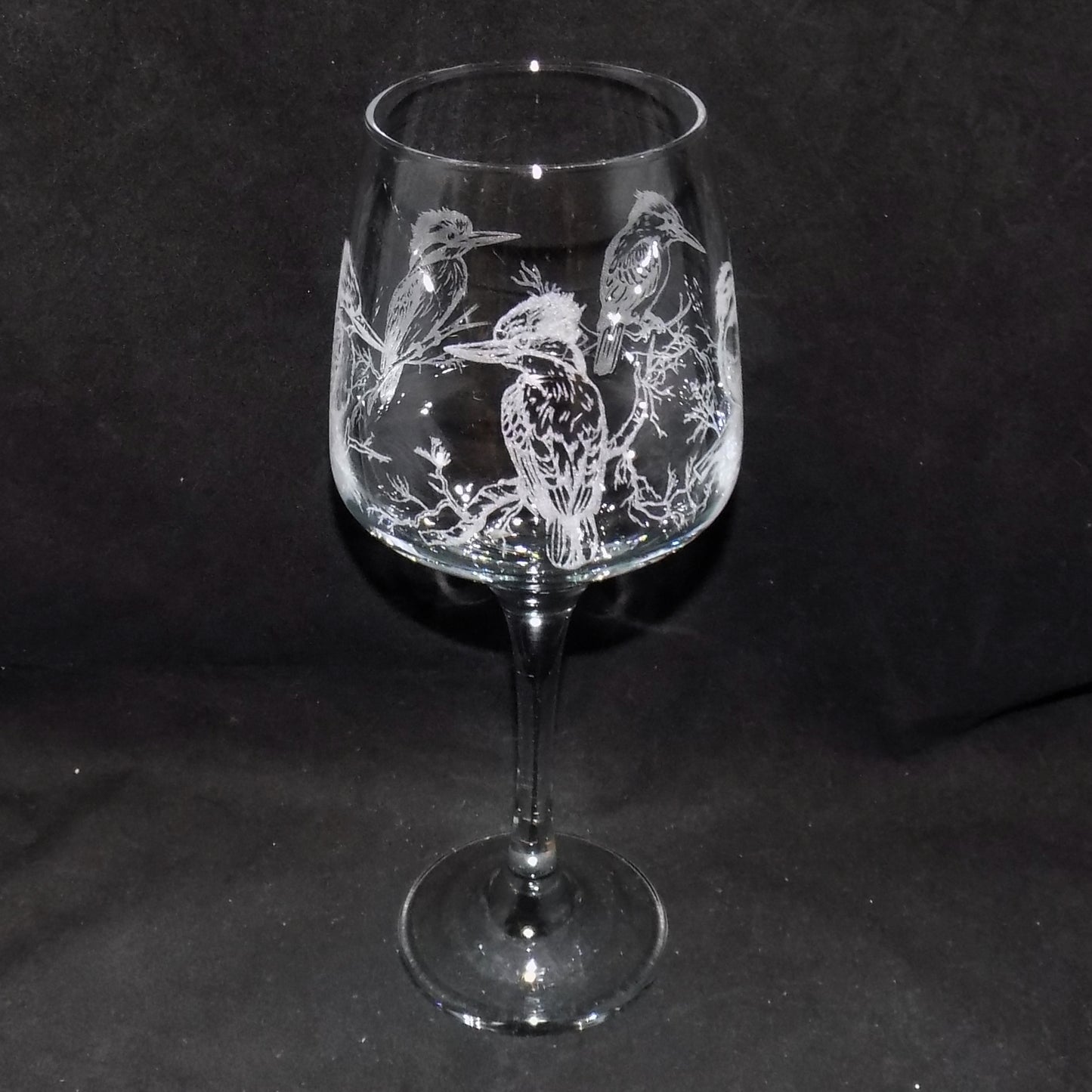 Kingfisher Stemmed Wine Glass