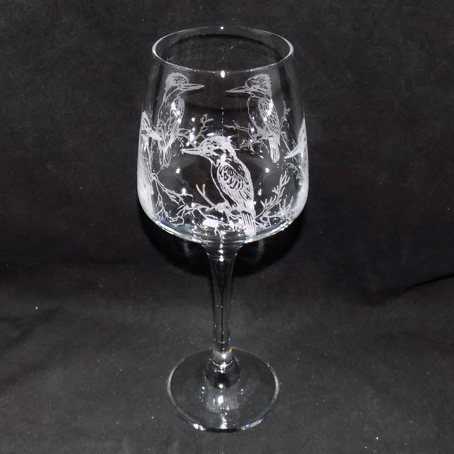 Kingfisher Stemmed Wine Glass