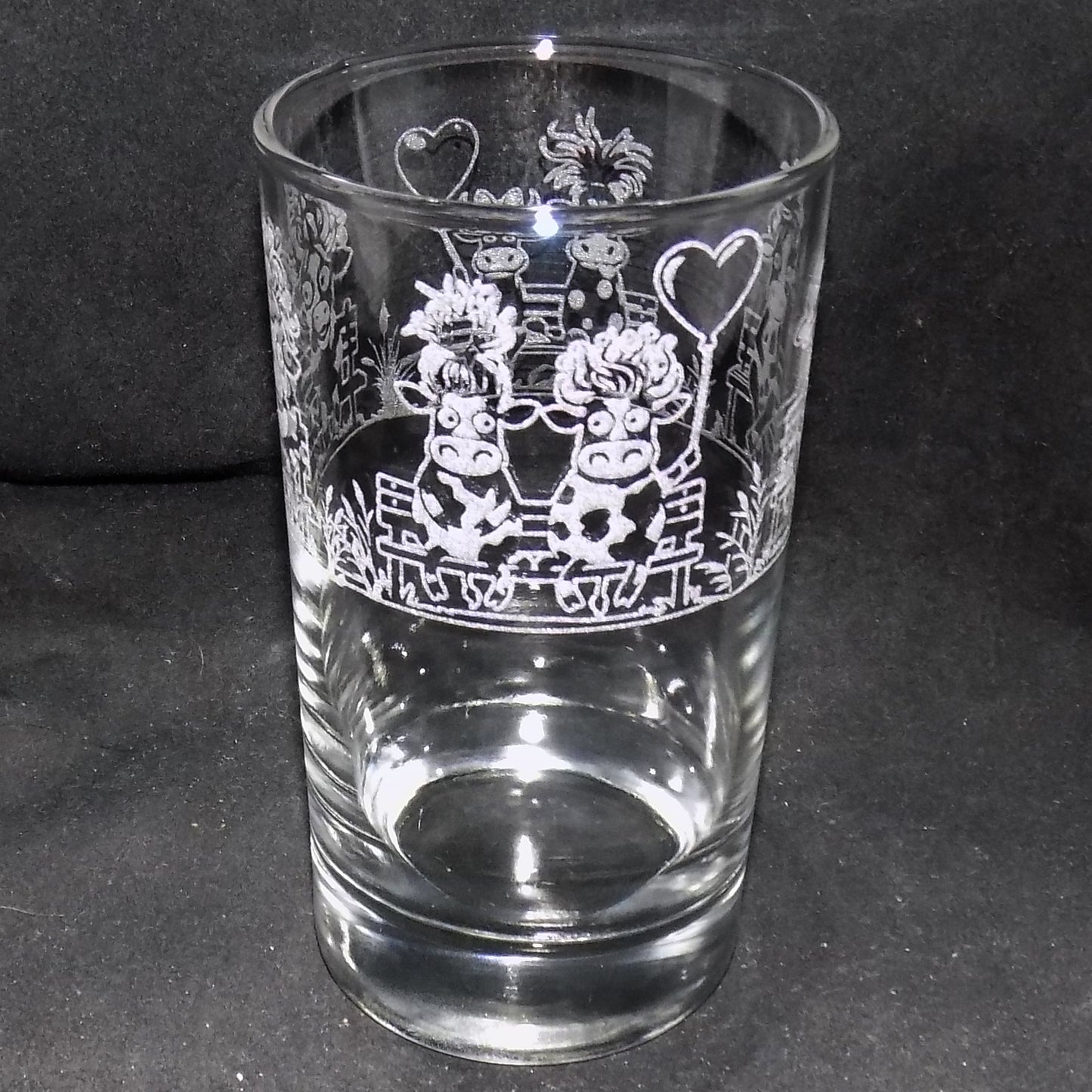 Crazy Cow Tall Glass