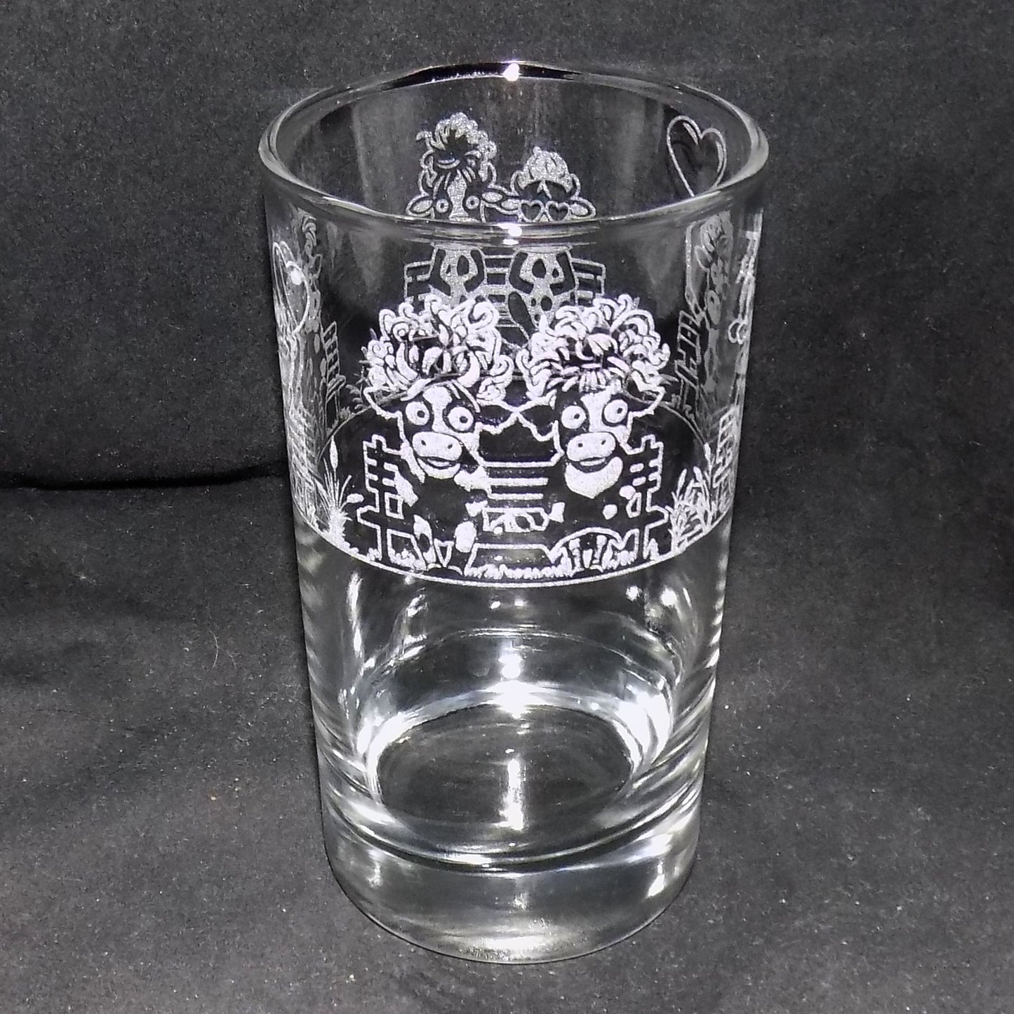 Crazy Cow Tall Glass