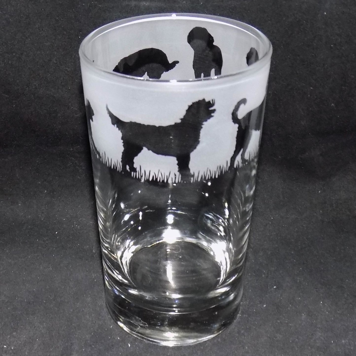 Labradoodle Tall Glass