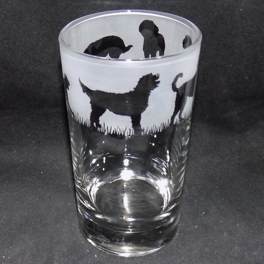 Labradoodle Tall Glass