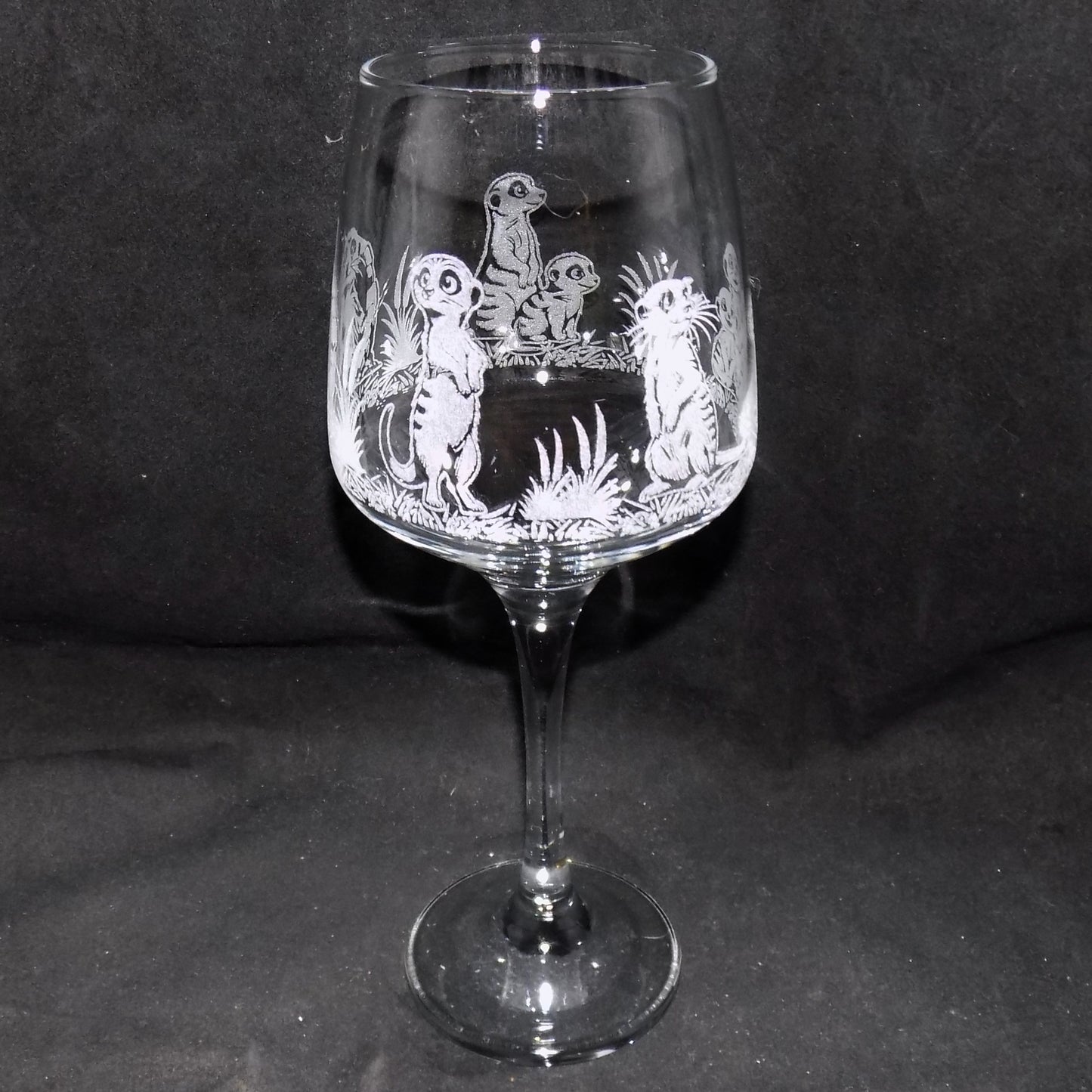 Meerkat Stemmed Wine Glass