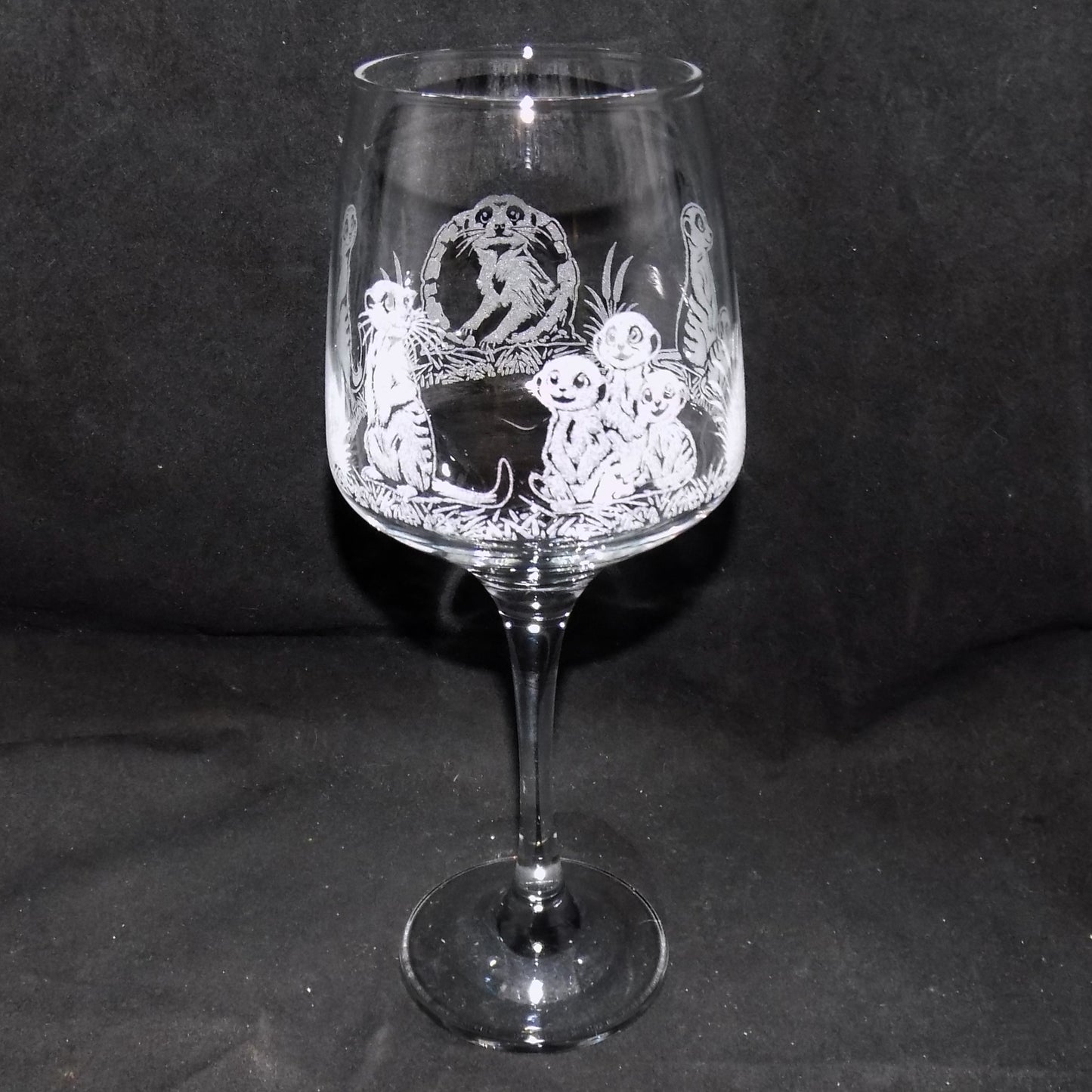 Meerkat Stemmed Wine Glass