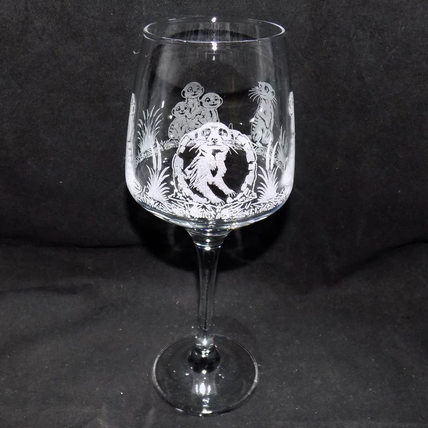 Meerkat Stemmed Wine Glass
