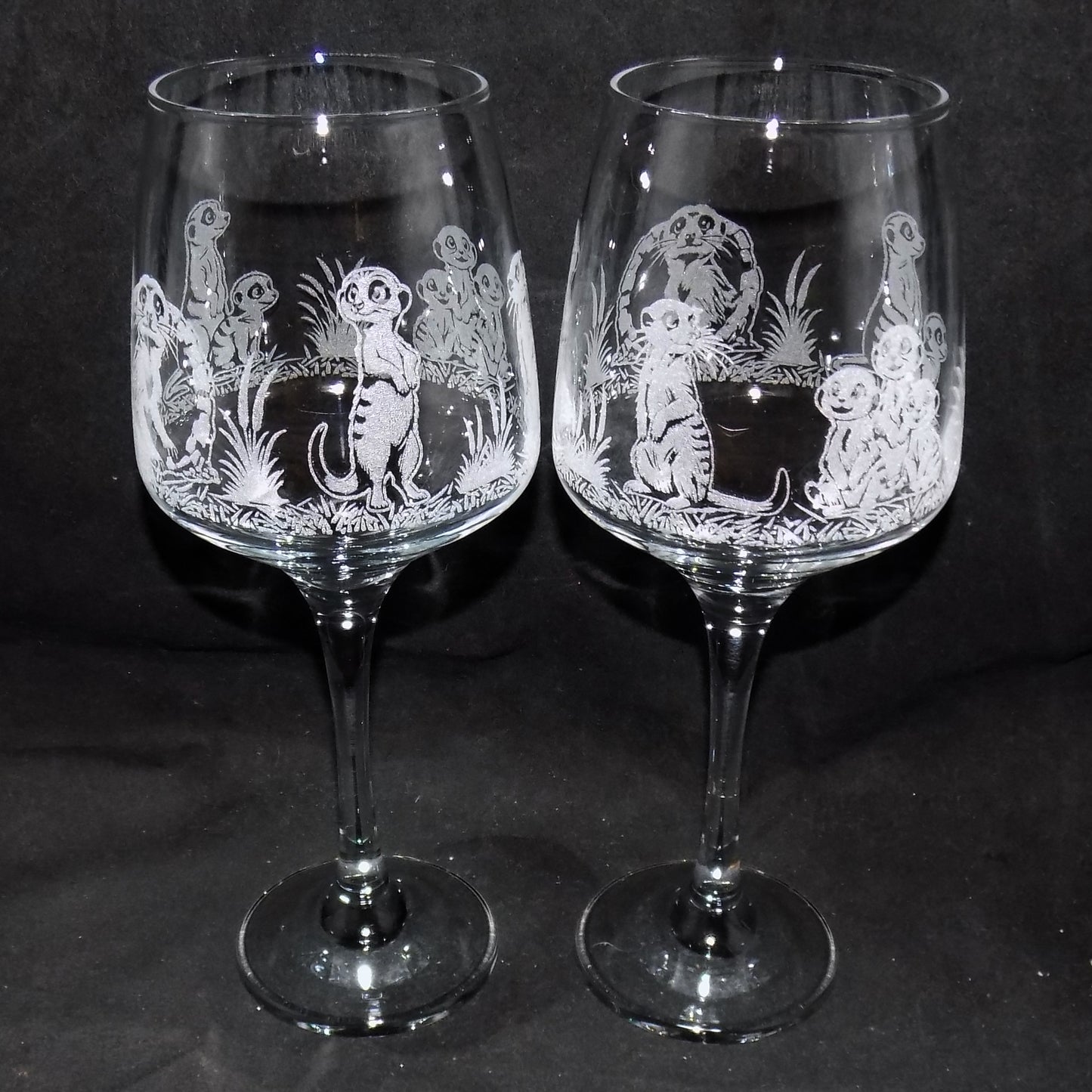 Meerkat Stemmed Wine Glass
