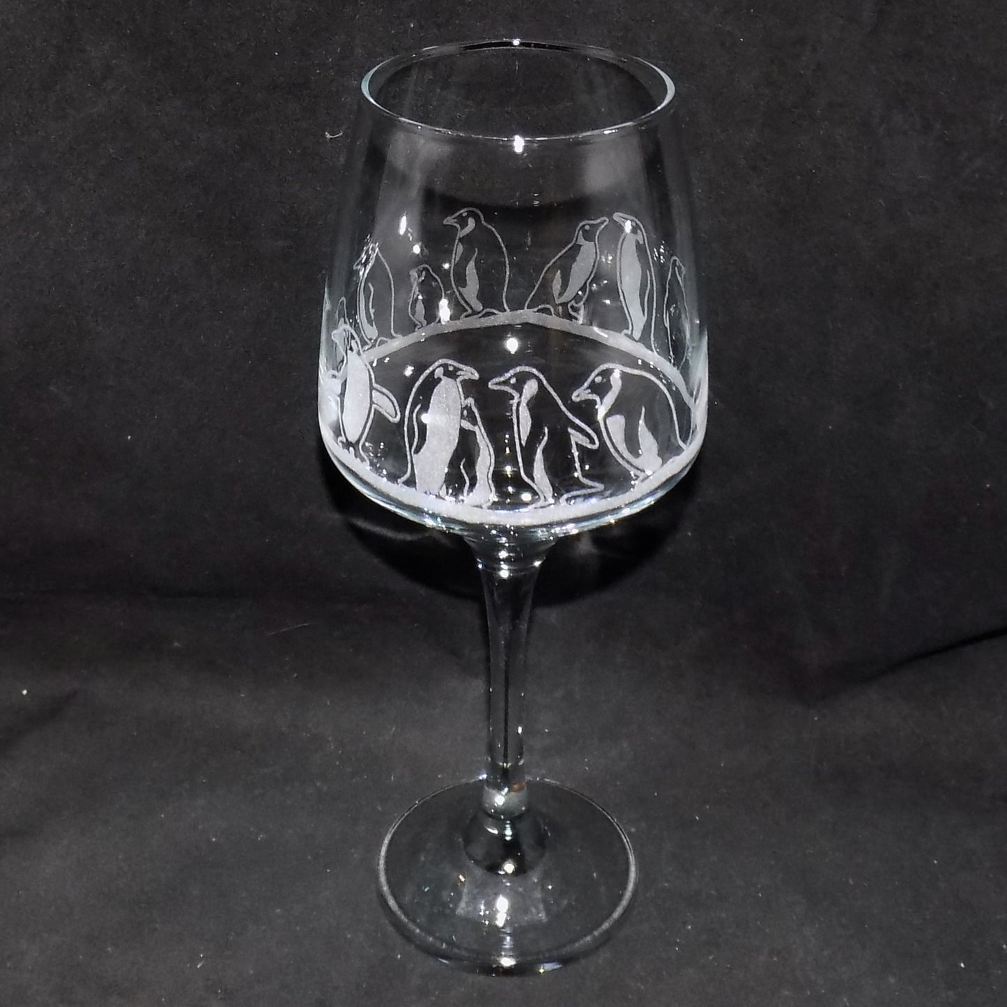 Penguin Stemmed Wine Glass