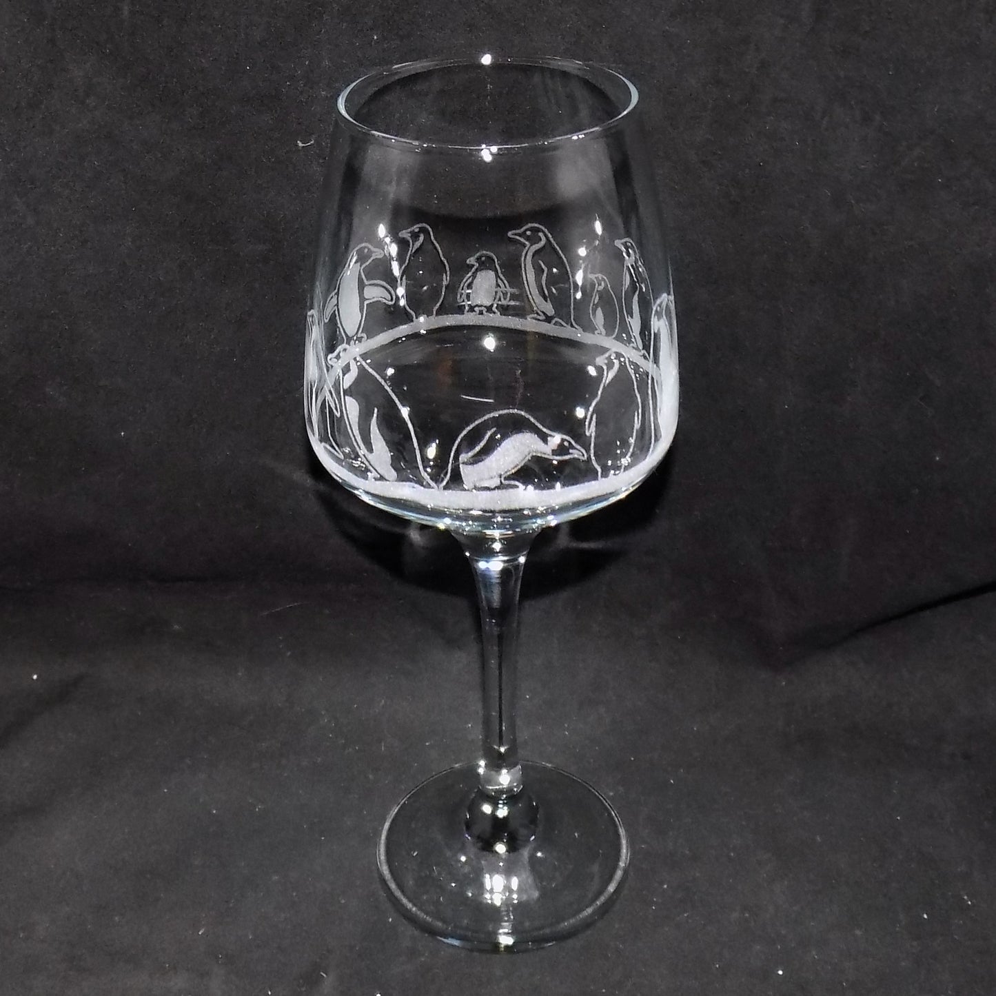 Penguin Stemmed Wine Glass