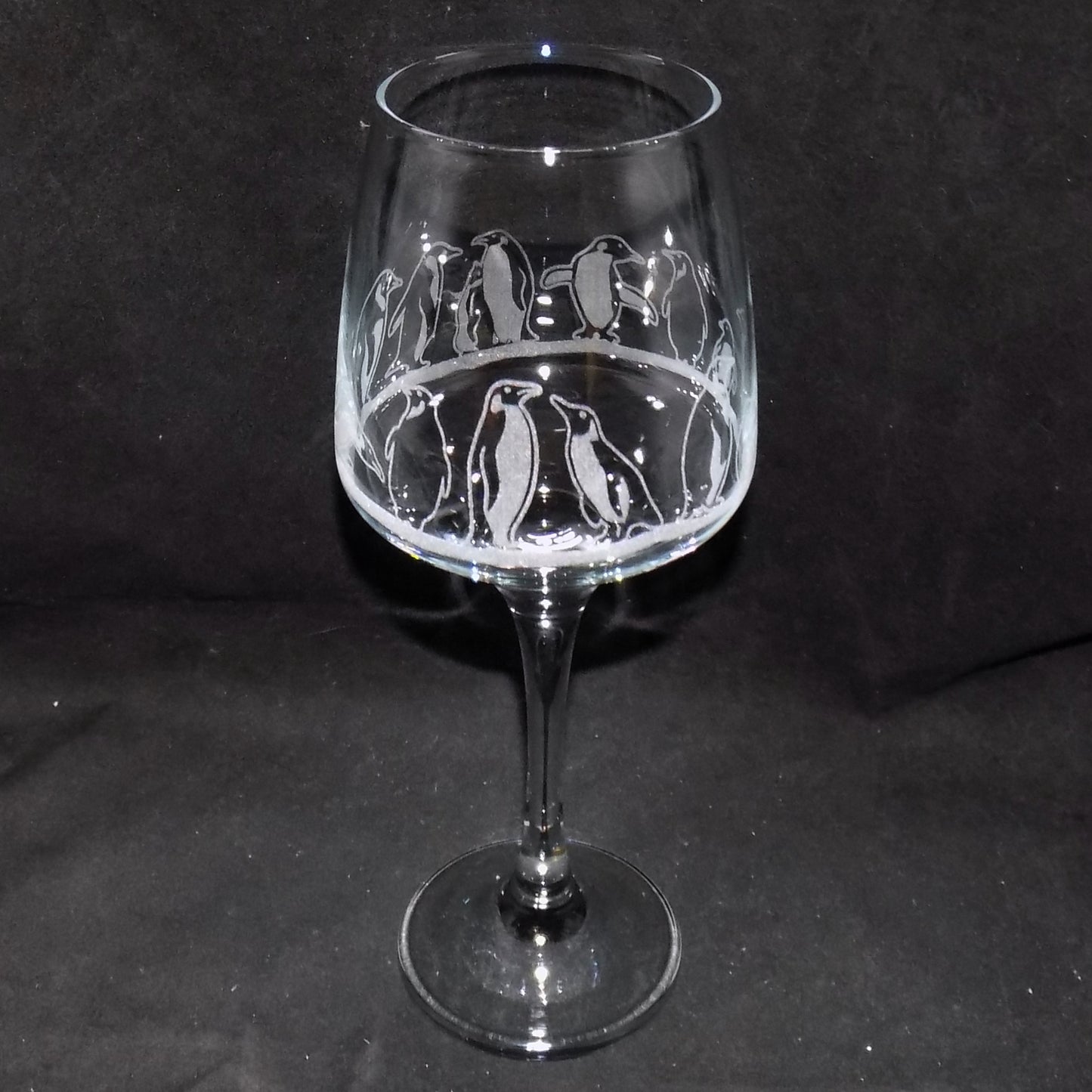 Penguin Stemmed Wine Glass