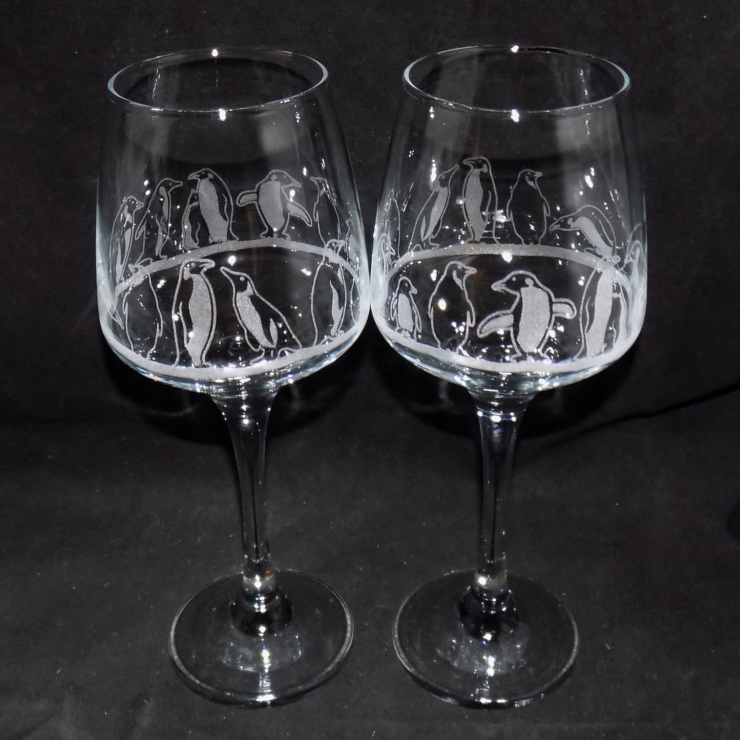 Penguin Stemmed Wine Glass