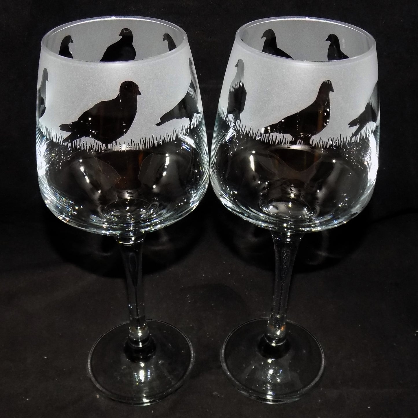 Pigeon Stemmed Wine Glass