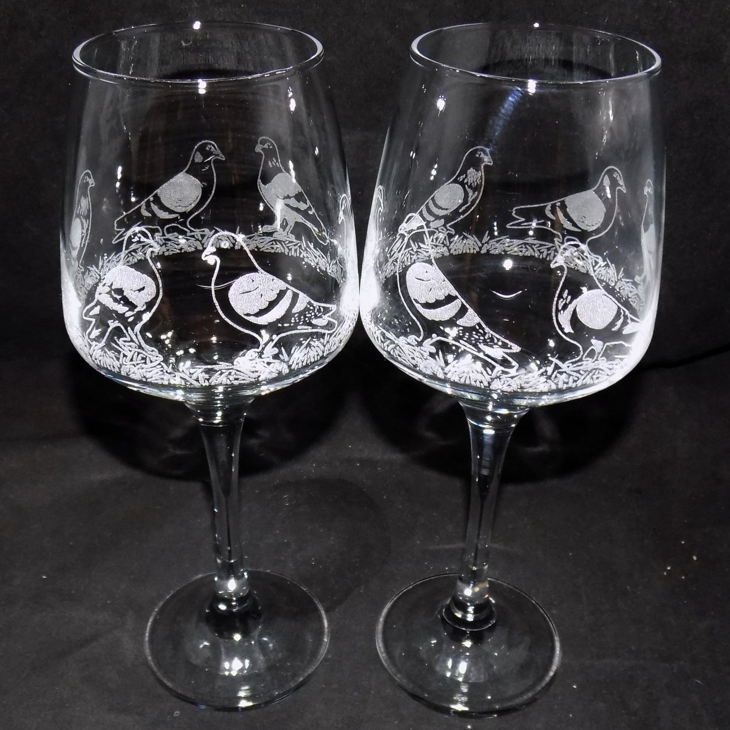 Pigeon Stemmed Wine Glass