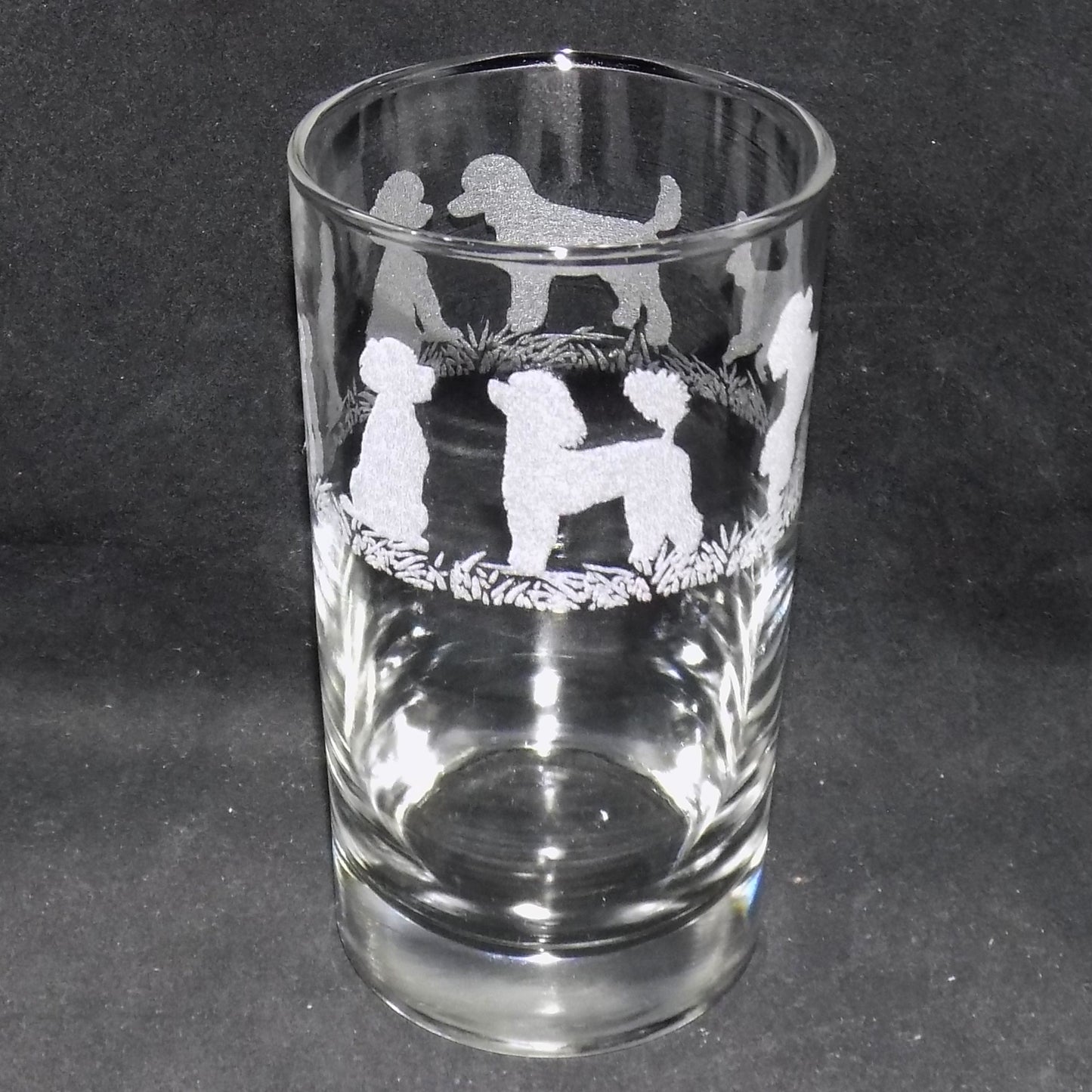 Poodle Tall Glass