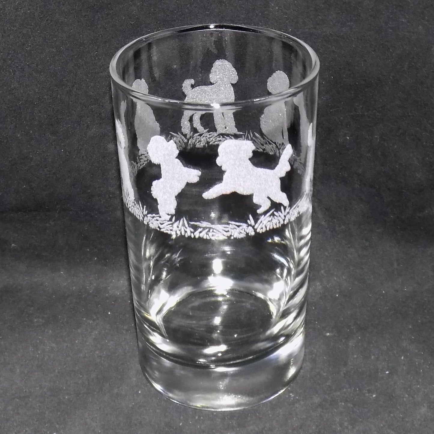 Poodle Tall Glass