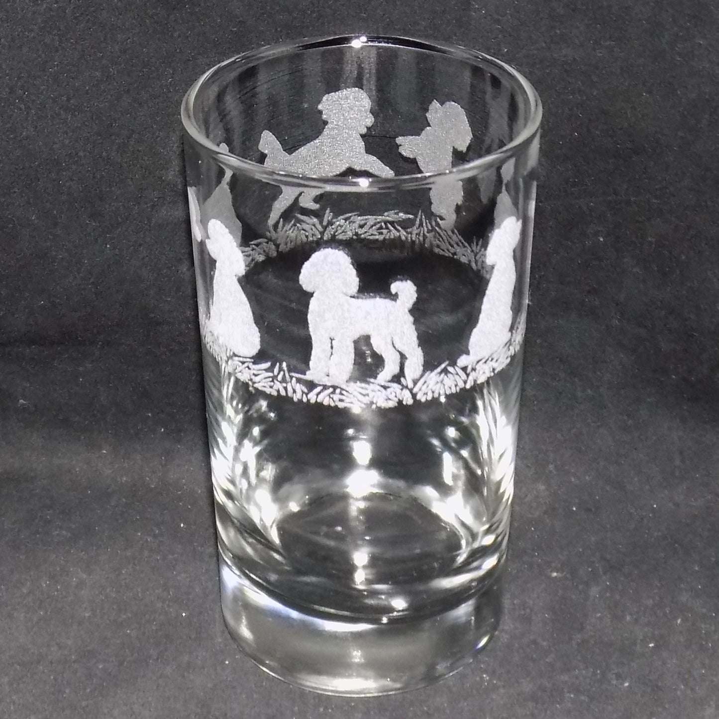 Poodle Tall Glass