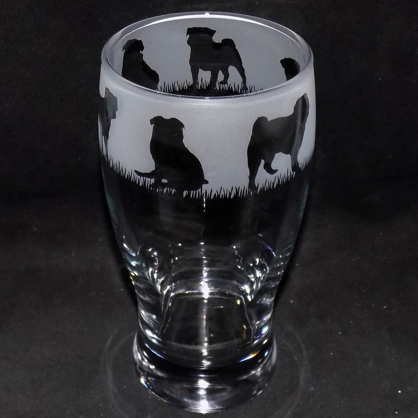 Pug Pint Glass