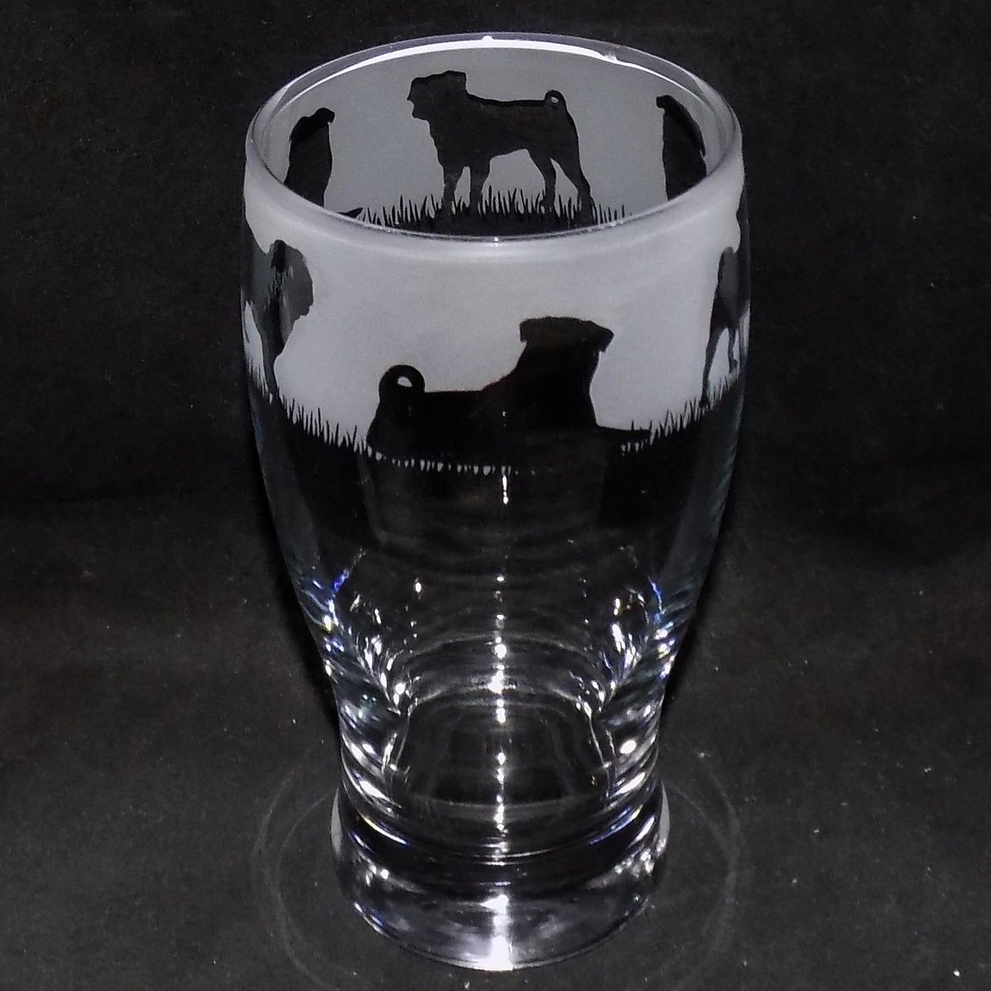 Pug Pint Glass